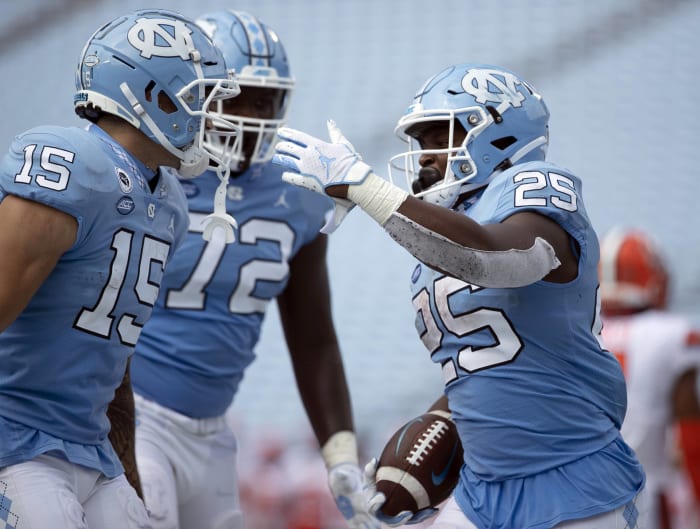 No. 12 North Carolina (1-0) at Boston College (2-0), Saturday, 3:30 p.m., ABC