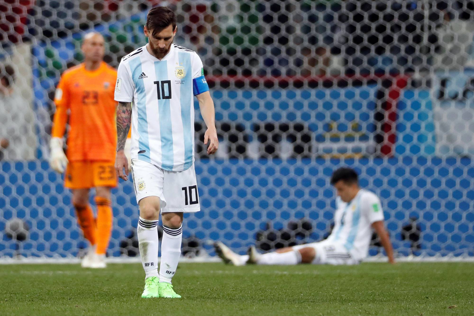 Jun 21, 2018 Nizhni Novgorod, Russia Argentinian Forward Messi Reacts Jun 21, 2018 Nizhni Novgorod, Russia Argentinian Forward Messi Reacts